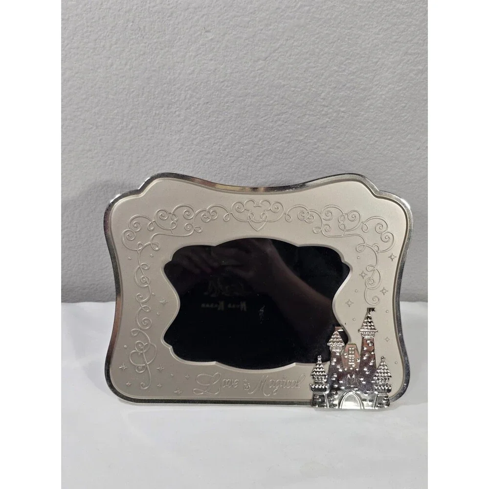 Disney Parks Love is Magical Metal Frame 5 x 7 Photo Wedding Anniversary